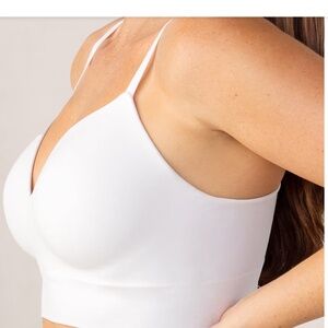 Shapermint Truekind® Supportive Comfort Wireless Shaping Bra Sz M White